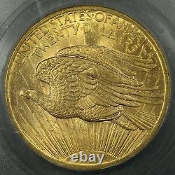 1908 No Motto $20 Twenty Dollar St. Gaudens Gold Double Eagle ICG MS 63