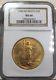 1908 No Motto G$20 Saint-Gaudens Gold Double Eagle MS64 NGC MS 64 Uncirculated