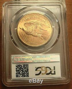 1908 No Motto Gold $20 Saint Gaudens Double Eagle Coin PCGS MS63 (#124)