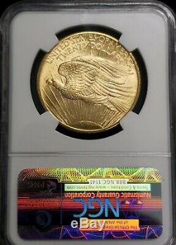 1908 No Motto NM St. Gaudens Saint Gaudens Double Eagle Gold Coin NGC MS65