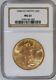 1908 No Motto Saint-Gaudens $20 Dollar Gold Double Eagle Certified NGC MS-63