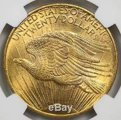 1908 No Motto Saint Gaudens Double Eagle Gold $20 MS 64 NGC