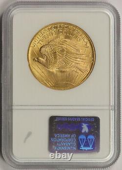 1908 No Motto Saint Gaudens Double Eagle Gold $20 MS 65 NGC Wells Fargo Nevada