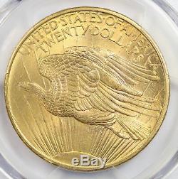1908 No Motto Saint Gaudens Double Eagle Gold $20 MS 65 PCGS CAC Secure Shield