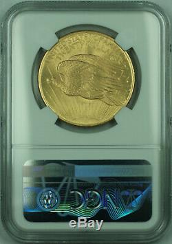 1908 No Motto St. Gaudens $20 Double Eagle Gold Coin NGC MS-65 Gem BU
