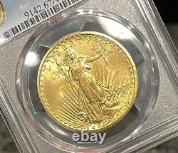 1908 PCGS MS67 No Motto $20 Gold Saint Gaudens Double Eagle