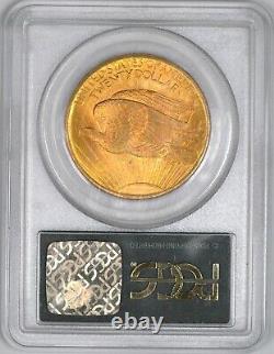 1908 Saint Gaudens Gold Double Eagle NM $20 PCGS MS65 Wells Fargo Hoard OGH