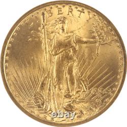1908 St. Gaudens $20 Gold Double Eagle NGC MS 65 CAC No Motto