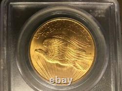 1908 St. Gaudens No Motto Gold Coin $20 Ms 64 Pcgs