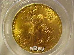 1908 U. S. $20 Gold Double Eagle, Saint-Gaudens, PCGS MS65, NO MOTTO