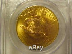 1908 U. S. $20 Gold Double Eagle, Saint-Gaudens, PCGS MS65, NO MOTTO
