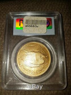1908 U. S. Twenty Dollar Gold Piece, MS-63, No Motto, St. Gaudens, Double Eagle