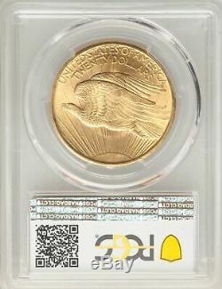1908 US Gold $20 Saint Gaudens Double Eagle No Motto PCGS MS66+
