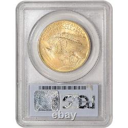 1908 US Gold $20 Saint-Gaudens Double Eagle No Motto PCGS MS66 Wells Fargo Nevad