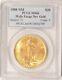1908 Wells Fargo No Motto $20 Saint Gaudens Gold Double Eagle Coin PCGS MS66