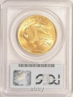 1908 Wells Fargo No Motto $20 Saint Gaudens Gold Double Eagle Coin PCGS MS66