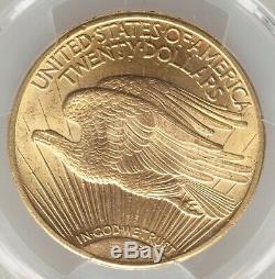 1908-d $20 Saint Gaudens Gold Double Eagle With Motto PCGS MS64! 39245758