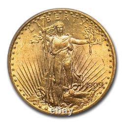 1909 $20 Saint-Gaudens Gold Double Eagle MS-63 PCGS SKU#8738