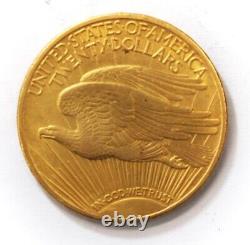 1909 $20 St Gaudens Double Eagle Gold Coin US Philadelphia AU