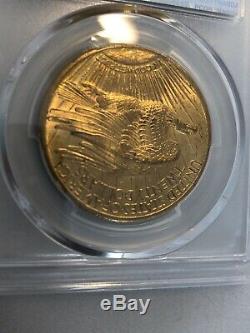 1909/8 $20 Gold Saint Gaudens Double Eagle coin PCGS MS62+