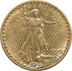 1909/8 $20 Saint-Gaudens Gold Double Eagle 3973