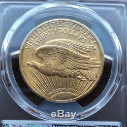 1909/8 $20 St. Gaudens US Gold Double Eagle Coin PCGS AU58