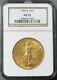 1909/8 Gold $20 Saint Gaudens Double Eagle Ngc About Unc 55
