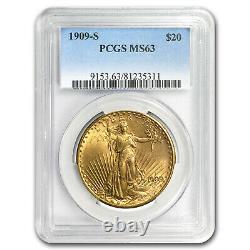 1909-S $20 Saint-Gaudens Gold Double Eagle MS-63 PCGS SKU #11520
