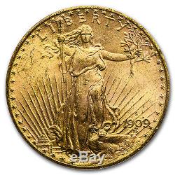 1909-S $20 Saint-Gaudens Gold Double Eagle MS-65 PCGS SKU #72331