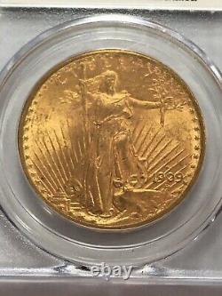 1909-S $20 Saint (St. Gaudens) Gold Double Eagle MS-61 PCGS (Doily Label)