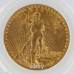 1909 Saint Gaudens PCGS MS63 $20 Double Eagle Stunning Flashy Original Coin