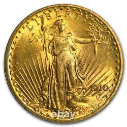 1910 $20 Saint-Gaudens Gold Double Eagle MS-64 PCGS SKU #20721