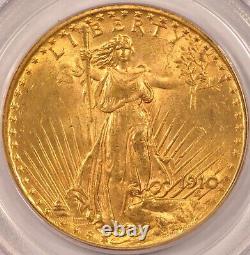 1910 $20 Saint Gaudens Gold Double Eagle PCGS MS61 CAC Old Green Holder OGH