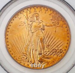 1910-D $20 Gold St. Gaudens Double Eagle Graded by PCGS as AU-58! Gorgeous coin