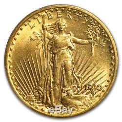 1910-D $20 Saint-Gaudens Gold Double Eagle MS-62 PCGS