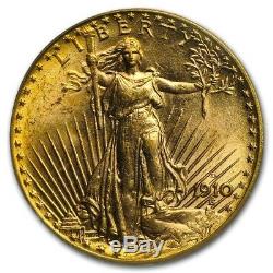 1910-D $20 Saint-Gaudens Gold Double Eagle MS-63 PCGS SKU #54304