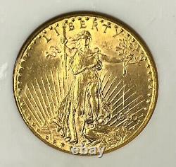 1910-D $20 Saint Gaudens Gold Double Eagle Pre-1933 NGC MS61 Low Mintage 429,000