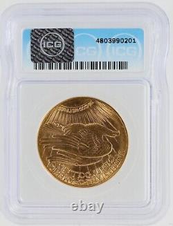 1910-D Double Eagle ICG MS64 Saint Gaudens $20 Denver Minted