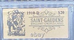 1910-D PCGS BU Saint Gaudens Brilliant Uncirculated PCGS Prospector Double Eagle