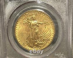 1910-D PCGS MS62 $20 Gold Saint Gaudens Double Eagle