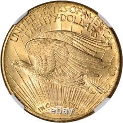 1910 D US Gold $20 Saint-Gaudens Double Eagle NGC MS63