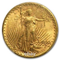 1910-S $20 Saint-Gaudens Gold Double Eagle MS-61 PCGS SKU#28897