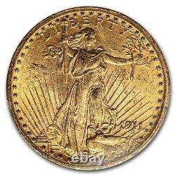 1911 $20 Saint-Gaudens Gold Double Eagle MS-62 PCGS SKU #18043