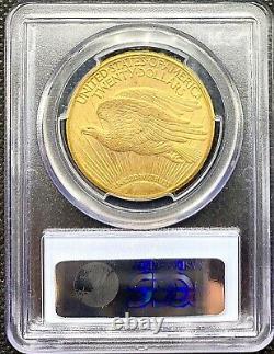 1911-D $20 American Gold Double Eagle Saint Gaudens MS62 PCGS LUSTROUS Coin