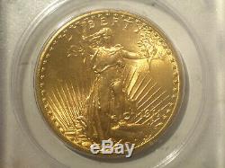 1911-D $20 GOLD PCGS MS64 OGH RATTLER St. GAUDENS DOUBLE Eagle Dollar
