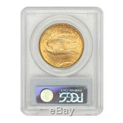 1911-D $20 Gold Saint Gaudens PCGS MS66 Gem Graded Denver Double Eagle Coin