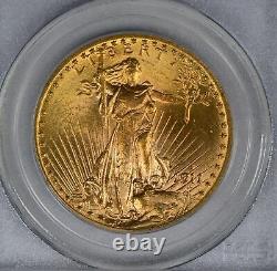 1911 D $20 MS 64 PCGS graded Gold Double Eagle Saint Gaudens Coin Free shipping