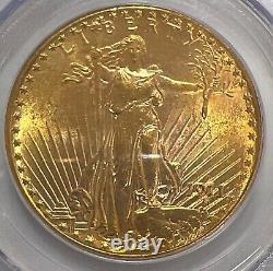 1911-D $20 PCGS MS64 Gold Saint Gaudens Double Eagle Coin