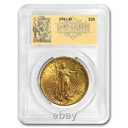 1911-D $20 Saint-Gaudens Double Eagle BU PCGS (Prospector Label) SKU#173422