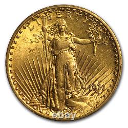 1911-D $20 Saint-Gaudens Double Eagle BU PCGS (Prospector Label) SKU#173422